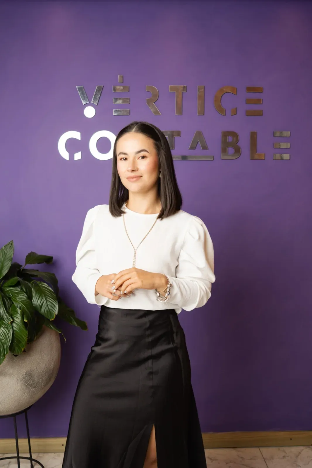 Retrato de Yesica Buitrago Loaiza, contadora pública y socia directora de Vértice Contable